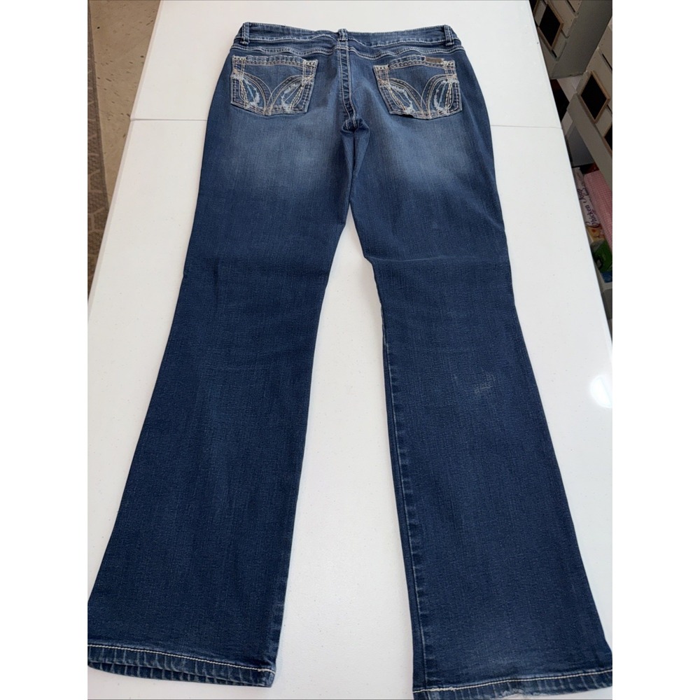 Wrangler Jeans Womens 11/12 34 Blue Boot Cut Retro Stretch Western Cowgirl Y2K